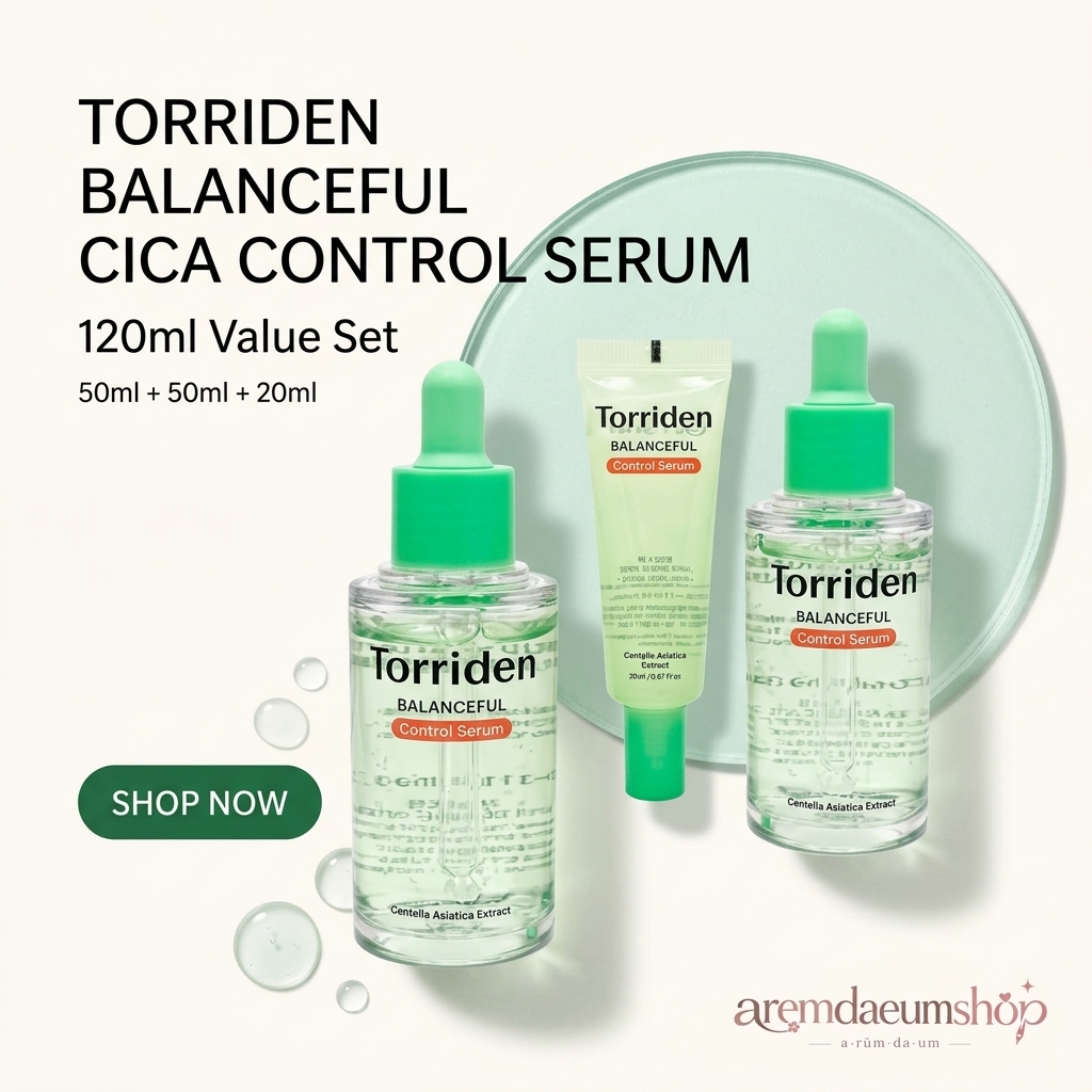 Torriden Balanceful Cica Control Serum Set (50ml + 50ml + 20ml)