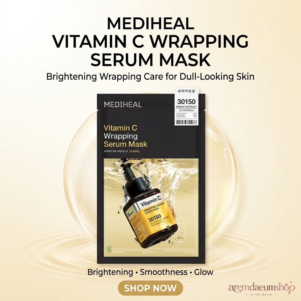 Mediheal Vitamin C Brightening Wrapping Serum Mask (4 sheets)