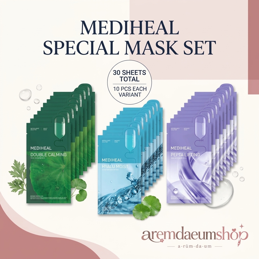 Mediheal Daily Solution Mask Pack 3-Type Set (30 sheets)