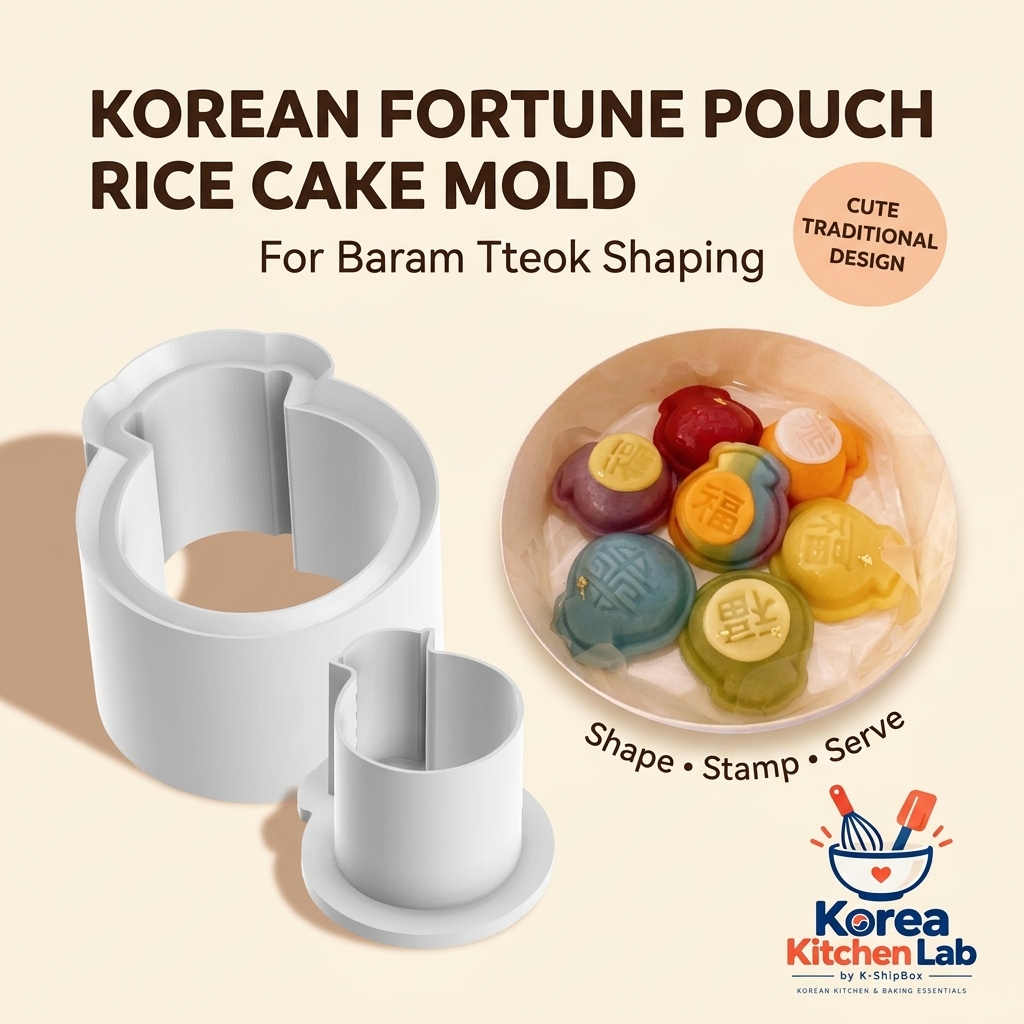 Lucky-Pouch Baram-Tteok Mold